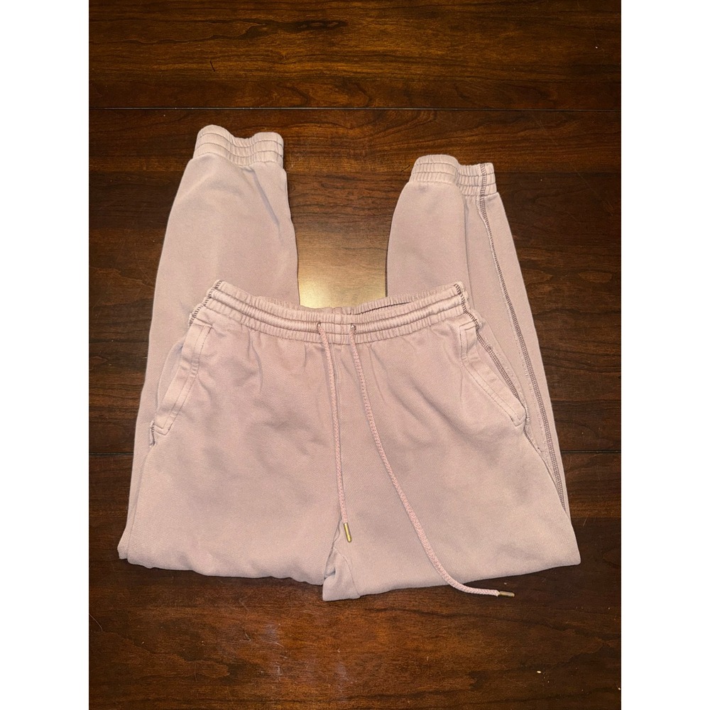 Aerie Sunday Soft Joggers Mauve Pink High Waisted Sweatpants Womens Size Medium